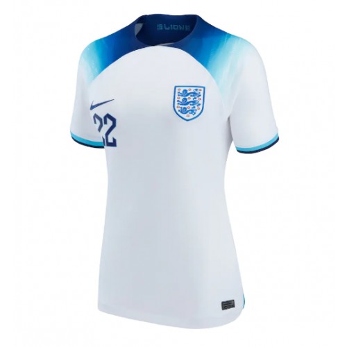 Maillot de foot Angleterre Jude Bellingham #22 Domicile Femmes Monde 2022 Manches Courte